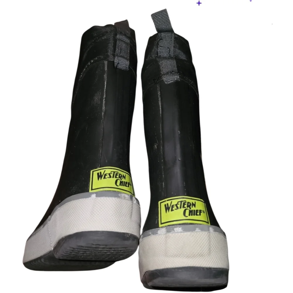 Western Chief Black and White Rain Boots